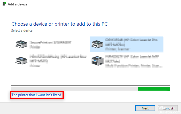 Manually install the PDF Printer