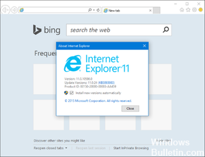 internet explorer 11 versions