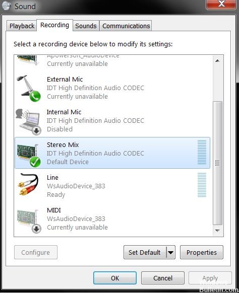 dts audio control panel sterio mix windows 10