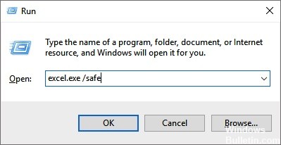 Open the Excel File in Safe Mode