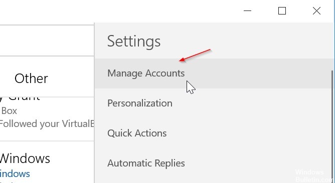 how to delete email account in windows 10 mail