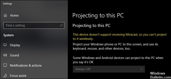 fix your pc doesnt support miracast