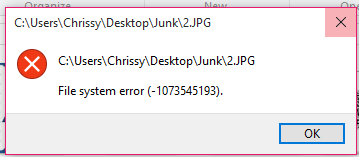 Fix File System Error 2147219196 on Windows 10
