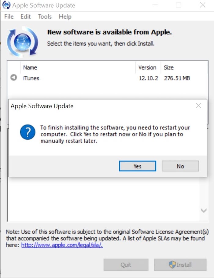itunes download for windows 10 manually install