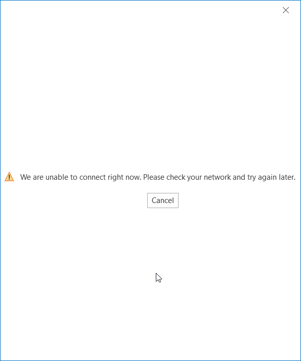 office-365-we-are-unable-to-connect-right-now
