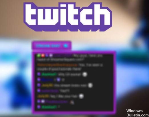 Twitch chat not showing up