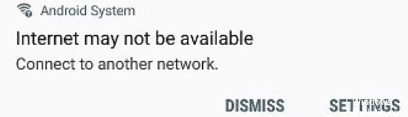 Afgekeurd Gebeurt seinpaal Opgelost: "Internet is mogelijk niet beschikbaar" Fout in Android-apparaten  - Tutorials voor Windows Bulletin