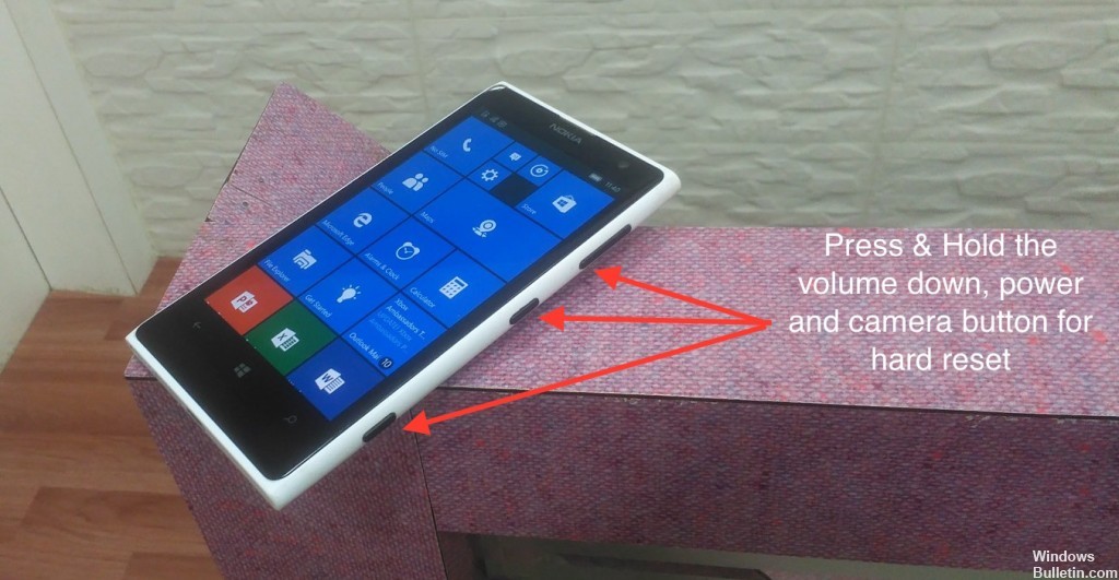 Réinitialisation matérielle-Windows-10-Mobile