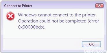 Windows не удалось подключиться к принтеру 0x0000000b