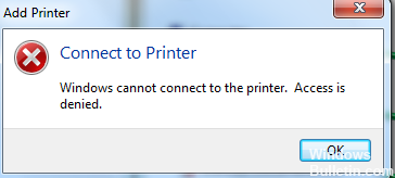 Erreur d'imprimante 0x800703eb