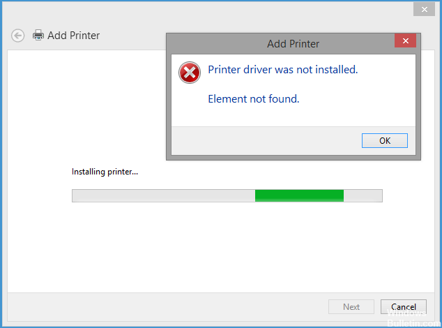 Réinstaller l'imprimante
