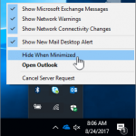 The application remains minimized in the taskbar