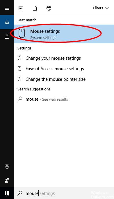 Windows 10またはサーフェスデバイスでマウスポインタまたはカーソルが消える