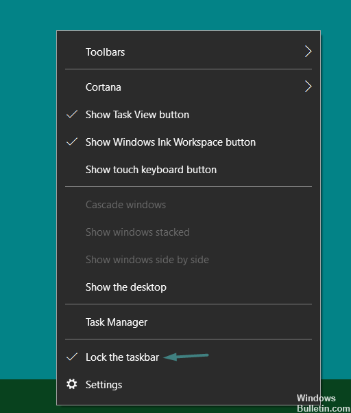 Pour centrer les icônes de la barre d'état système sur Windows 10