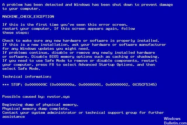 How to Fix BSOD Stop Error 0x0000009C - Windows Bulletin