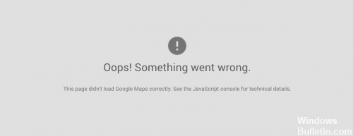 Correction de cette page Impossible de charger correctement Google Maps  Erreur - Didacticiels Windows Bulletin