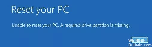 Unable-to-reset-your-PC-A-required-drive-partition-is-missing