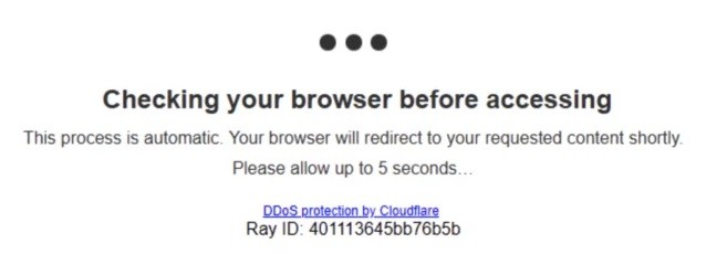 Verifying your browser. Please wait a few seconds