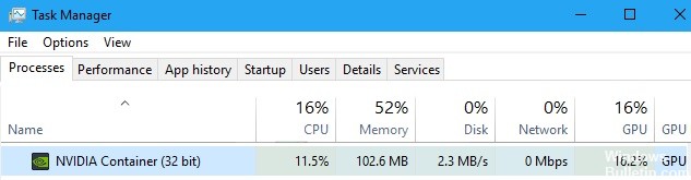 NVIDIA-Container-High-CPU-Usage-windowsbulletin-error